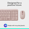 Logitech MK250 Compact Bluetooth Wireless Keyboard and Mouse Combo Rose