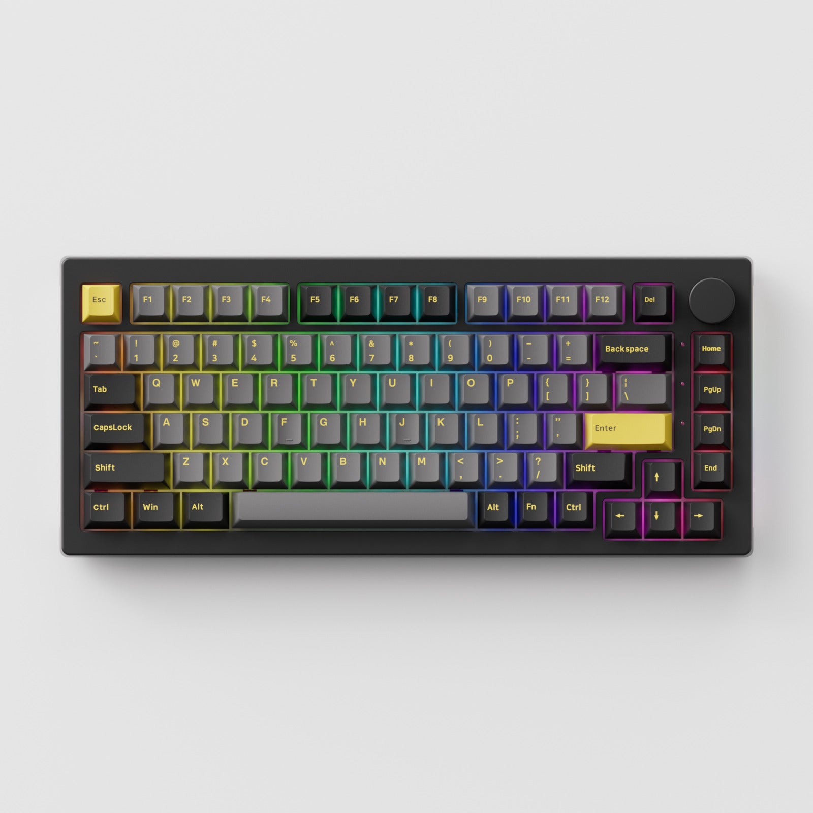 Akko Black & Gold 5075B Plus 75% V3 Cream Yellow Pro Hot-Swappable Wireless Mechanical Keyboard