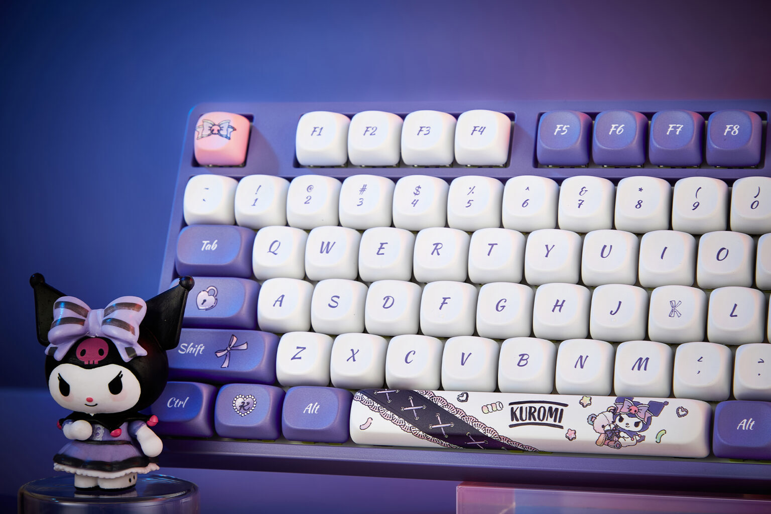 Akko Kuromi 5108B Plus 100% V3 Piano Pro Hot-Swappable Wireless Mechanical Keyboard