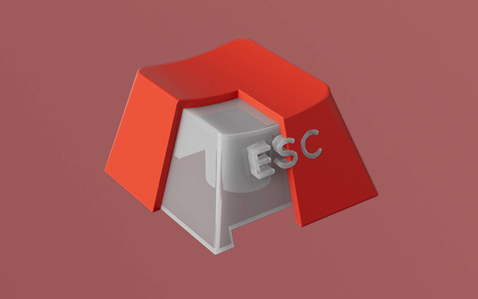 Akko x Veekos PBT Shine-Through Side-Printed Blaze Gradient Cherry Keycap Set (135-Key)