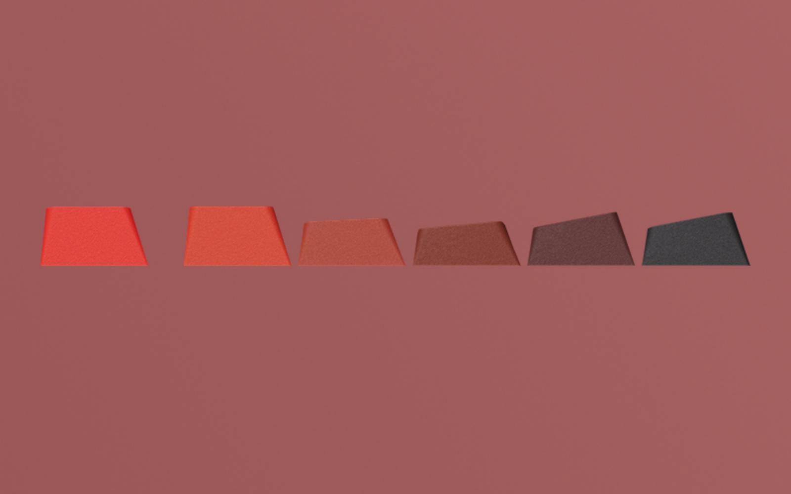 Akko x Veekos PBT Shine-Through Side-Printed Blaze Gradient Cherry Keycap Set (135-Key)