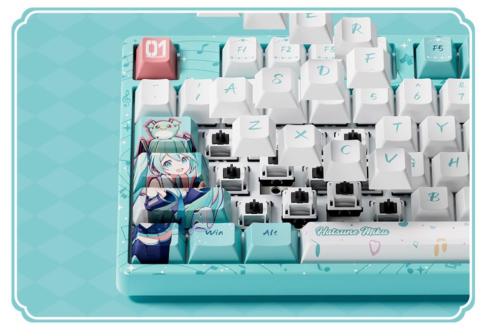 Akko Hatsune Miku 5108B Plus 100% V3 Piano Pro Hot-Swappable Wireless Mechanical Keyboard