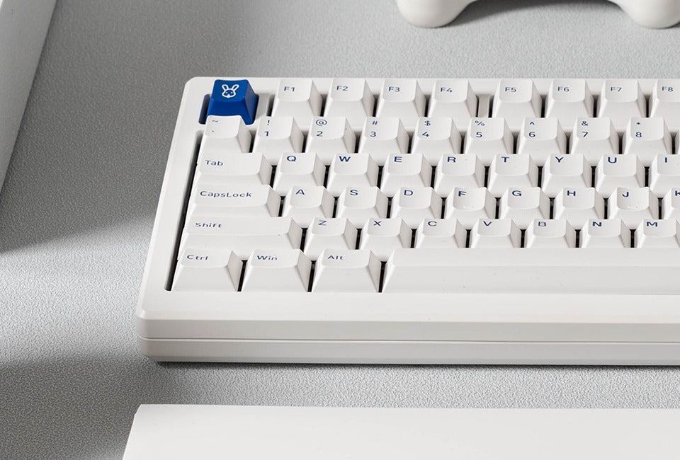 Akko MOD 007B PC 75% V3 Blue on White Piano Pro Wireless Mechanical Keyboard