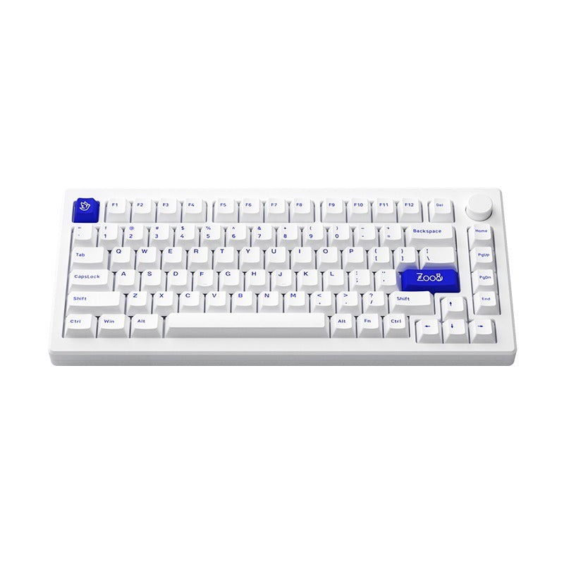 Akko MOD 007B PC 75% V3 Blue on White Piano Pro Wireless Mechanical Keyboard