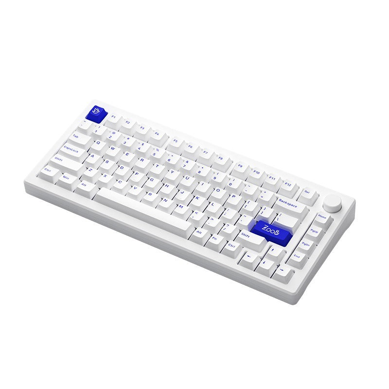 Akko MOD 007B PC 75% V3 Blue on White Piano Pro Wireless Mechanical Keyboard