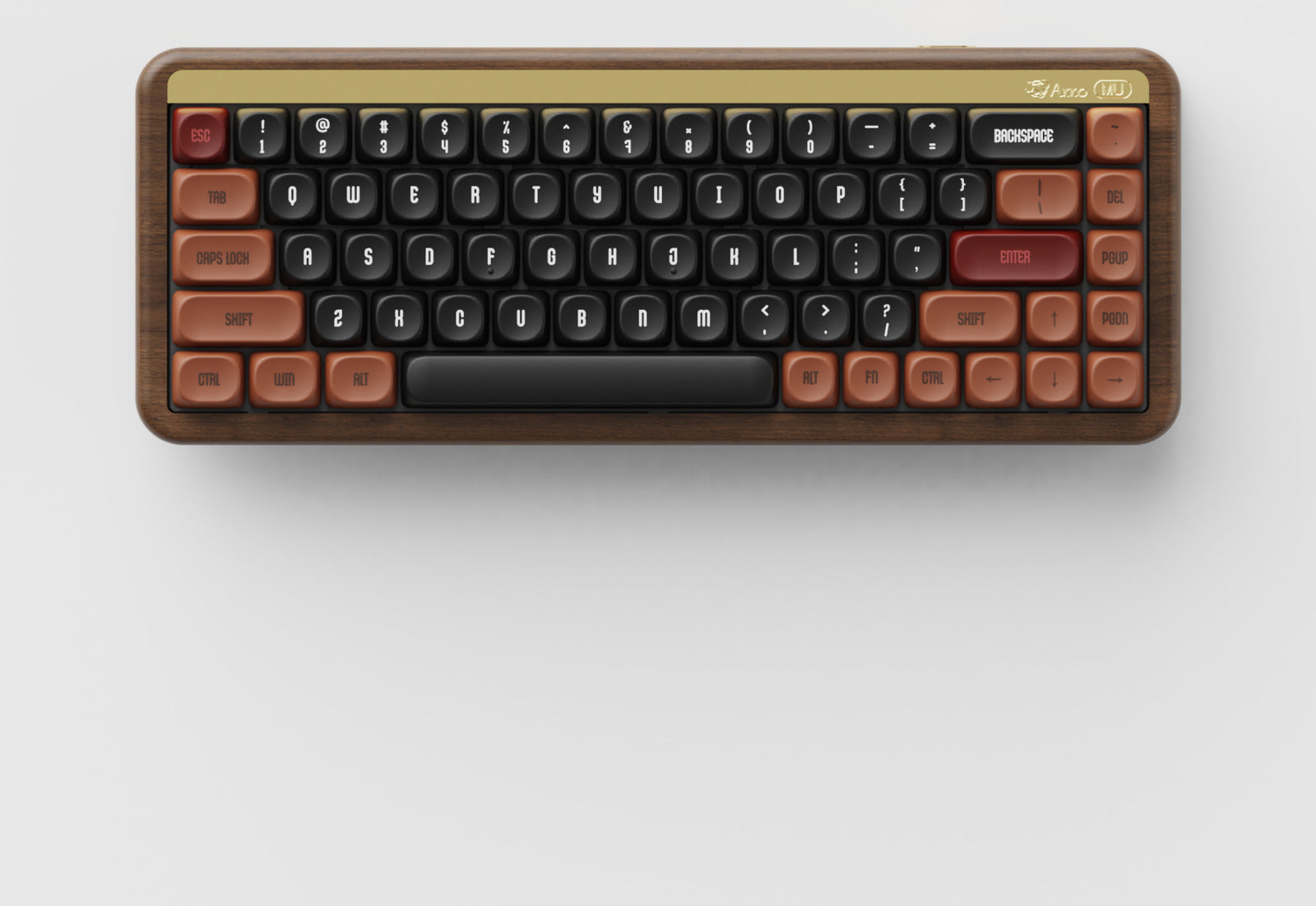 Akko MU01 Autumn Wooden 65% Rosewood Hot-Swappable Wireless Mechanical Keyboard