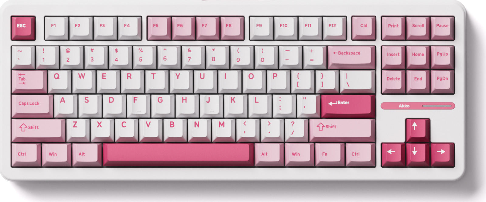 Akko Prunus Lannesiana TAC87 TKL Stellar Rose Hot-Swappable Wireless Mechanical Keyboard