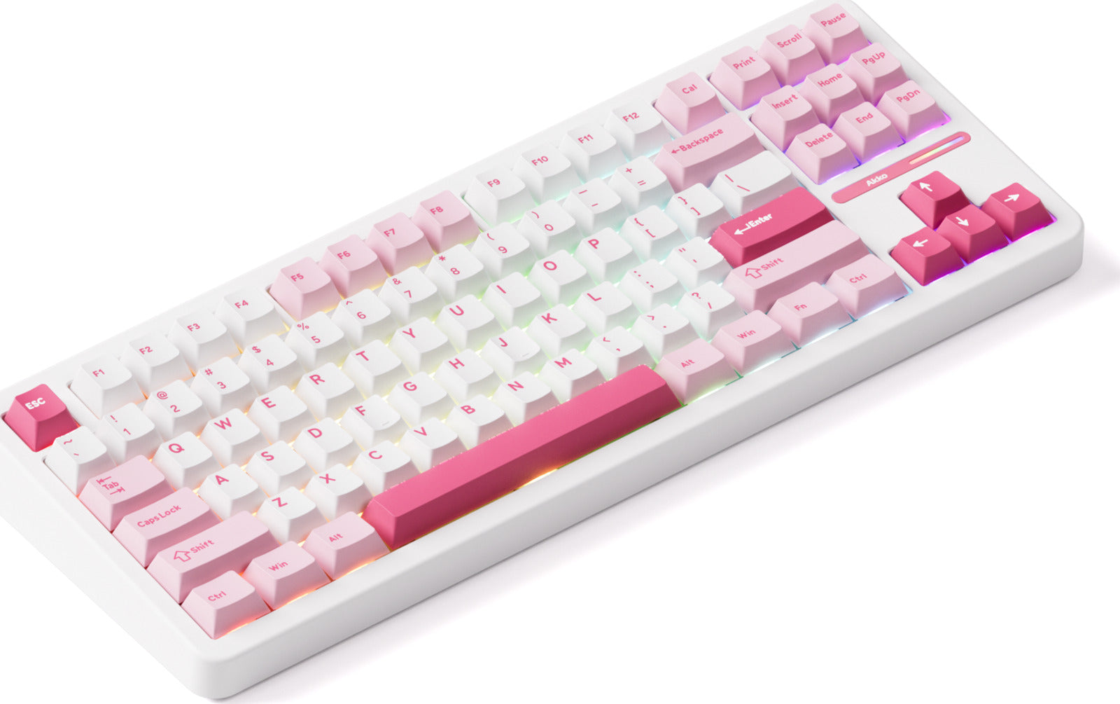 Akko Prunus Lannesiana TAC87 TKL Stellar Rose Hot-Swappable Wireless Mechanical Keyboard