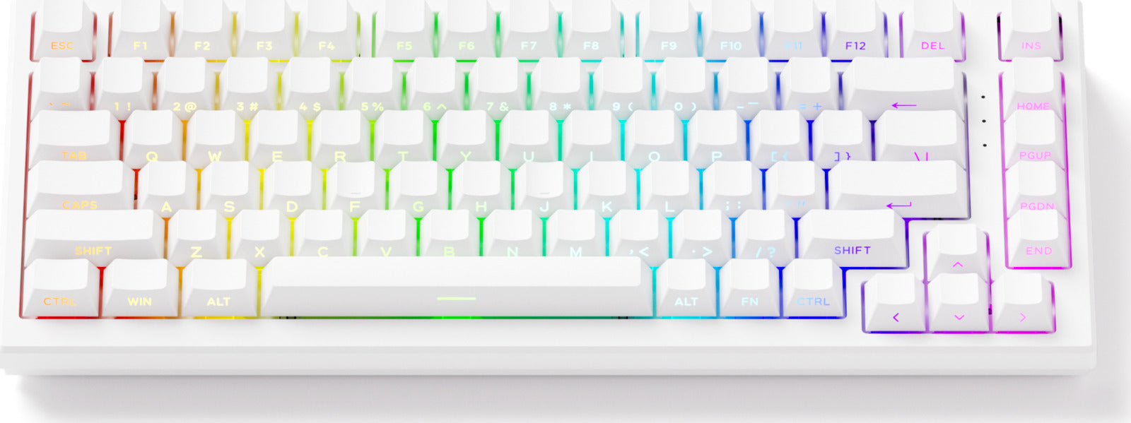 Akko TAC75 HE White 75% Magnetic AstroAim Wired Mechanical Keyboard