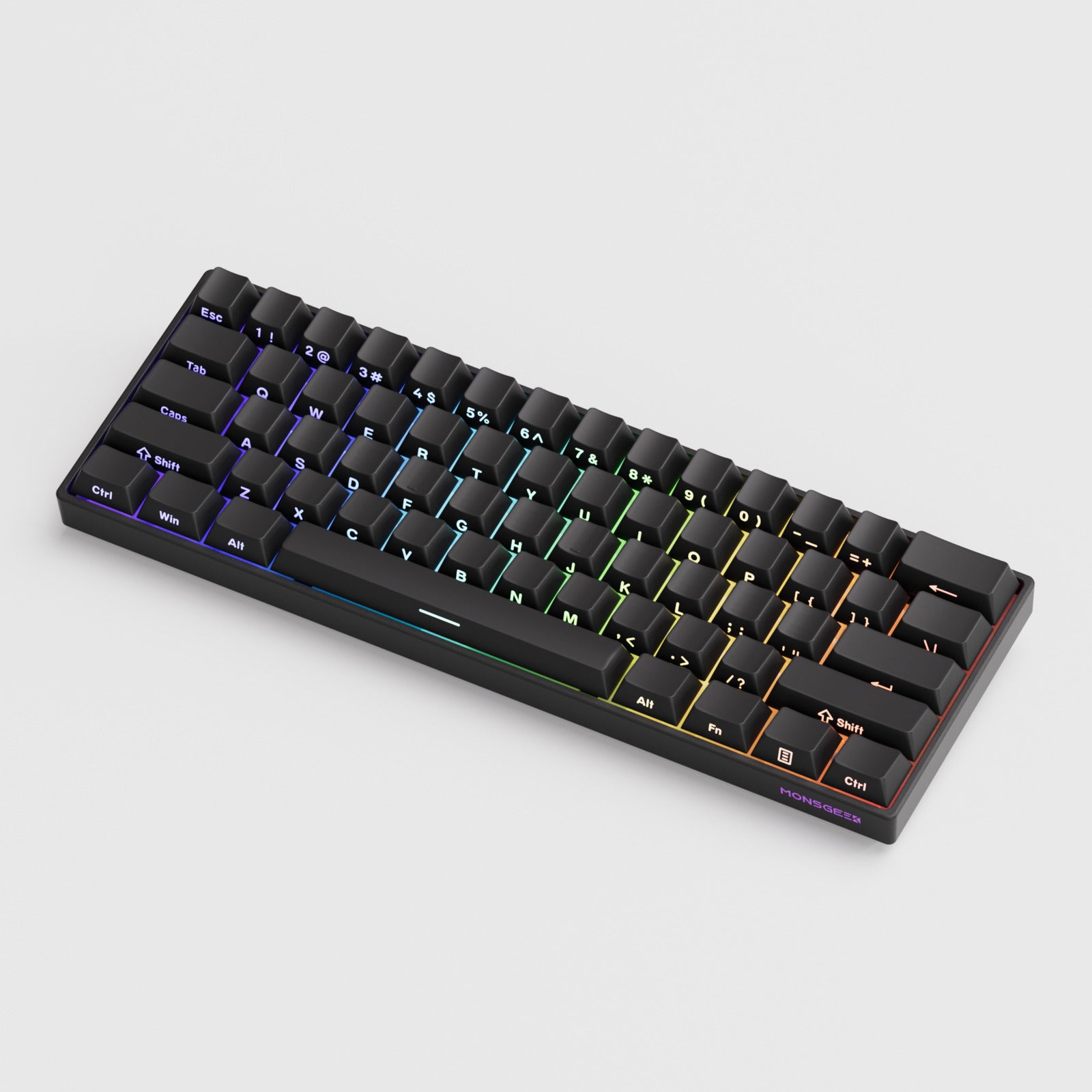 Akko x MonsGeek FUN60 Pro Magnetic Glare Black Wired Mechanical Keyboard