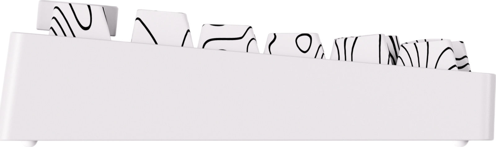 Akko x MonsGeek M1 V5 Contour Lines 75% V3 Piano Pro White Hot-Swappable Wireless Mechanical Keyboard