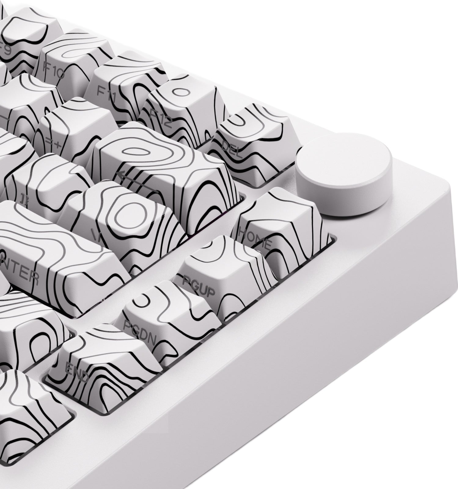 Akko x MonsGeek M1 V5 Contour Lines 75% V3 Piano Pro White Hot-Swappable Wireless Mechanical Keyboard