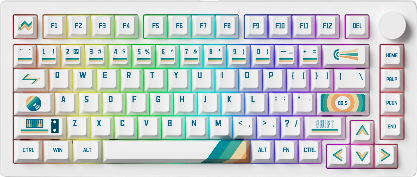 Akko x MonsGeek M1 V5 VIA 1980s V3 75% Botany Hot-Swappable Wireless Mechanical Keyboard