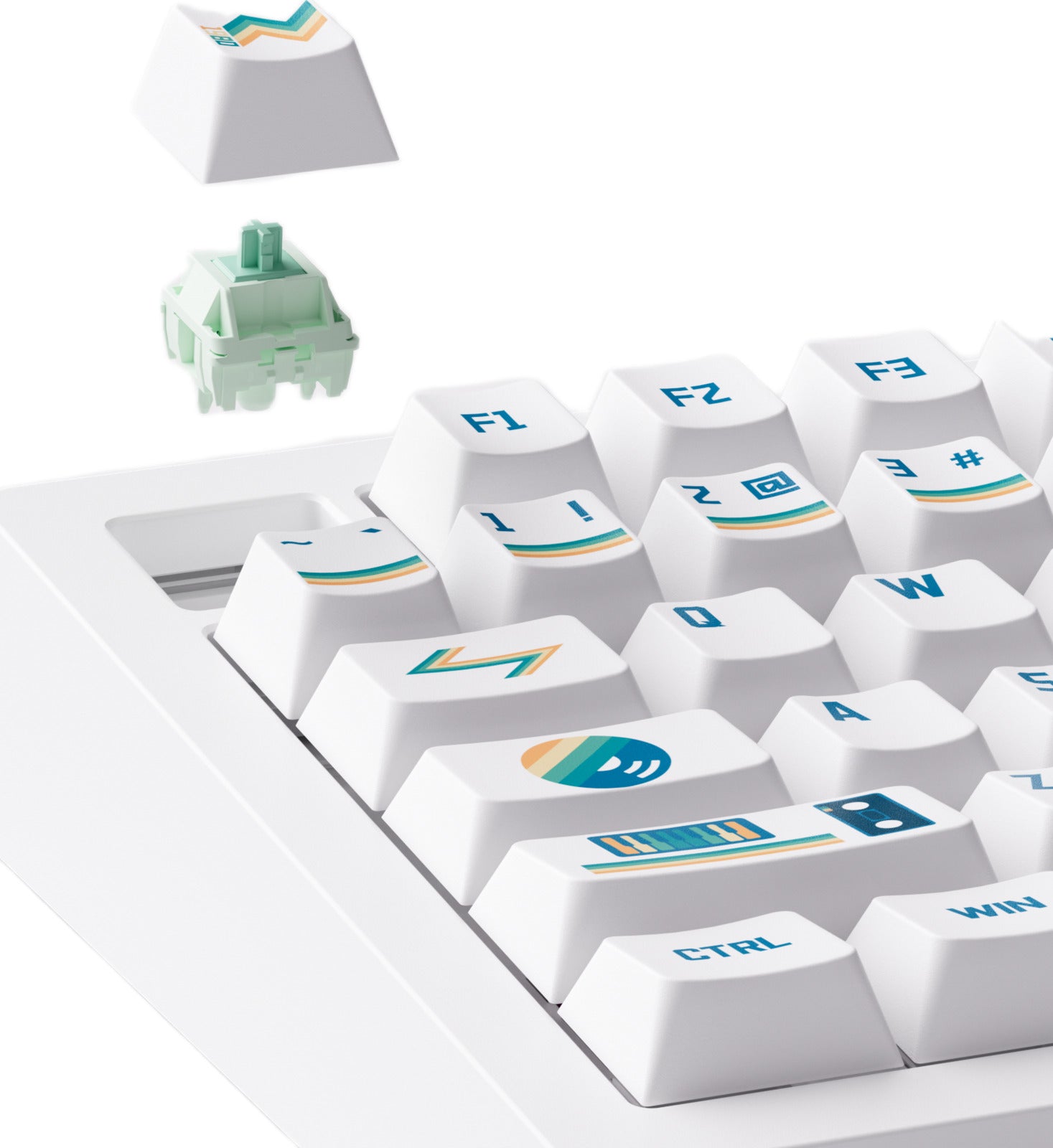 Akko x MonsGeek M1 V5 VIA 1980s V3 75% Botany Hot-Swappable Wireless Mechanical Keyboard