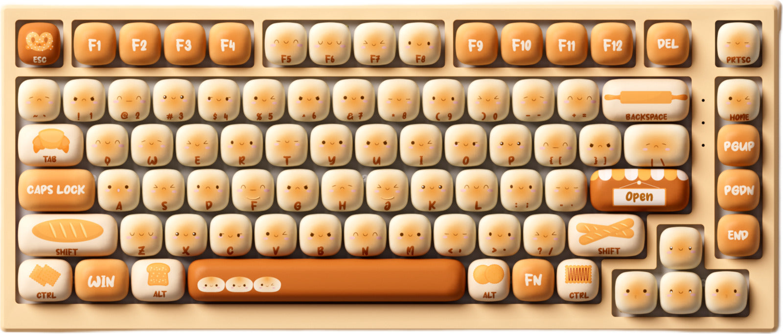 Akko x MonsGeek MG75W Bun Wonderland 75% V3 Piano Pro Hot-Swappable Wireless Mechanical Keyboard