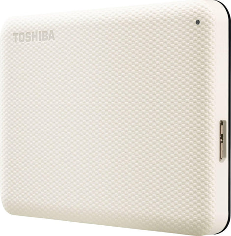 Toshiba Canvio Advance V10 USB 3.0 Portable External Hard Drive 2TB (White)
