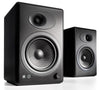 Audioengine A5+ Classic Powered Bookshelf Speakers Remote Control - Satin Black