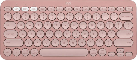 Logitech Pebble Keys 2 K380s Bluetooth Keyboard Tonal Rose