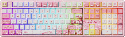 Akko Sakura Miku 5108B Plus 100% V3 Piano Pro Hot-Swappable Wireless Mechanical Keyboard