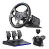 PXN V99 Force Feedback Wheel Bundle for Playstation, Xbox and PC (Black)