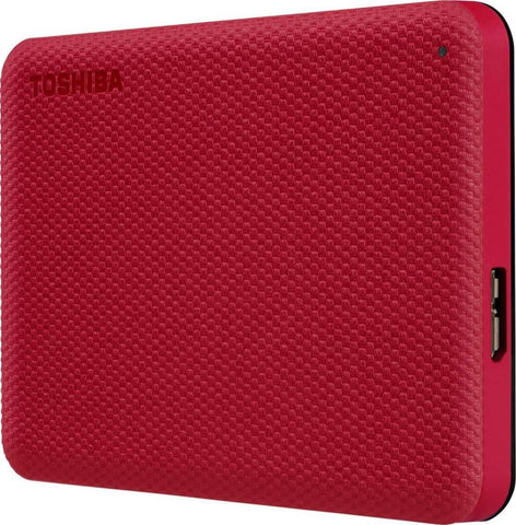 Toshiba Canvio Advance V10 USB 3.0 Portable External Hard Drive 2TB (Red)