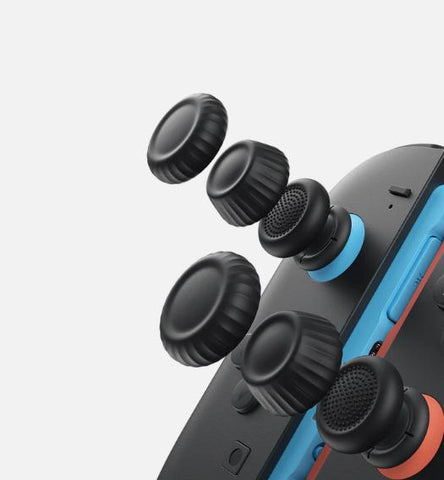 Multi-Mode Joystick Cap and Thumb Grip with Lever Guard Set for Switch 2 - Black