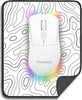 Playmax RGB Gaming Mouse and Mouse mat combo (White)