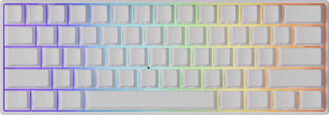 Akko x MonsGeek FUN60 Pro Magnetic Glare White Wired Mechanical Keyboard