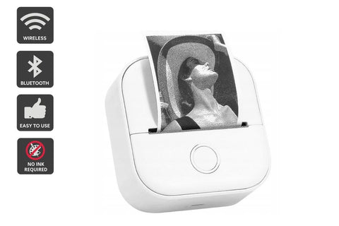 Kogan Mini Inkless Printer and Sticker Maker (White)