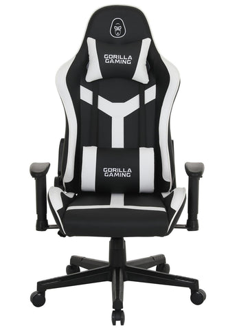 Gorilla Gaming Commander Elite Chair - Black/White