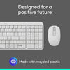Logitech MK250 Compact Bluetooth Wireless Keyboard and Mouse Combo Off-White