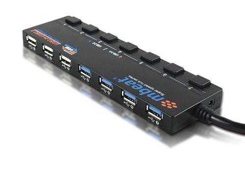 mBeat 7 Port Powered USB 3.0/2.0 Hub