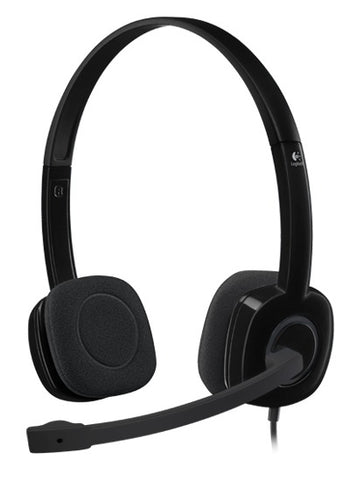 Logitech H151 Single-pin Stereo Headset - Black