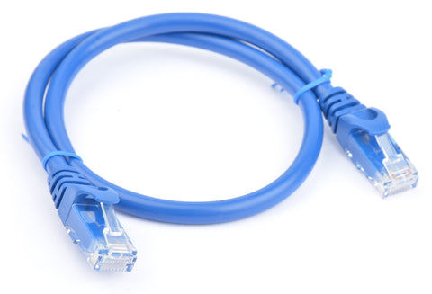 0.5m 8ware Cat6a UTP Snagless Ethernet Cable Blue