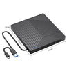 CD DVD Drive, Ultra Slim CD Burner USB 3.0 with 4 USB Ports and 2 TF/SD Card Slots