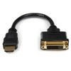 StarTech: 8in HDMI to DVI-D Video Cable Adapter - HDMI Male to DVI Female