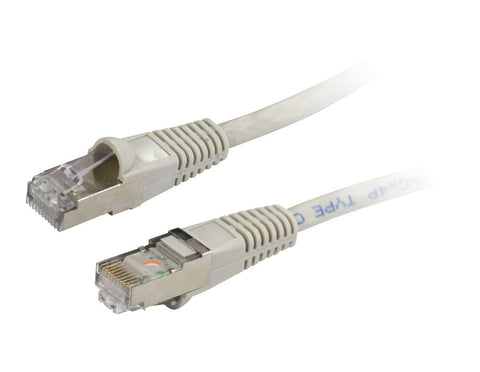 DYNAMIX Cat6A SFTP 10G Patch Lead. (Cat6 Augmented) 500MHz Slimline Moulding 26AWG - Grey (5m)