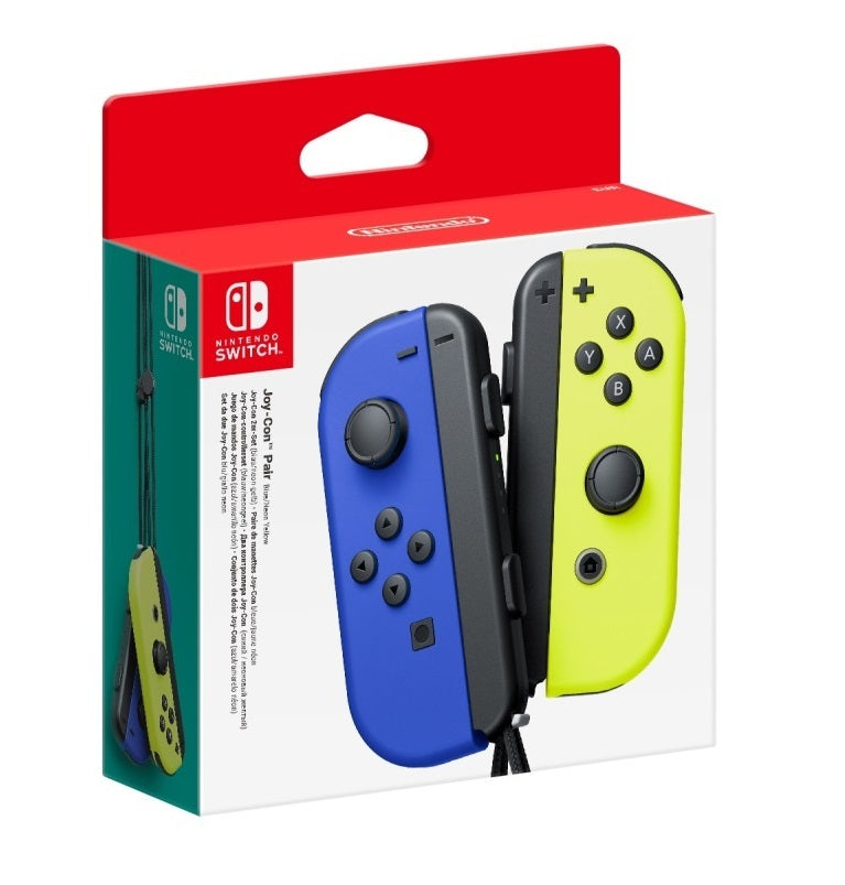 Nintendo Switch Joy-Con Blue/Neon Yellow Controller Set - Nintendo Switch