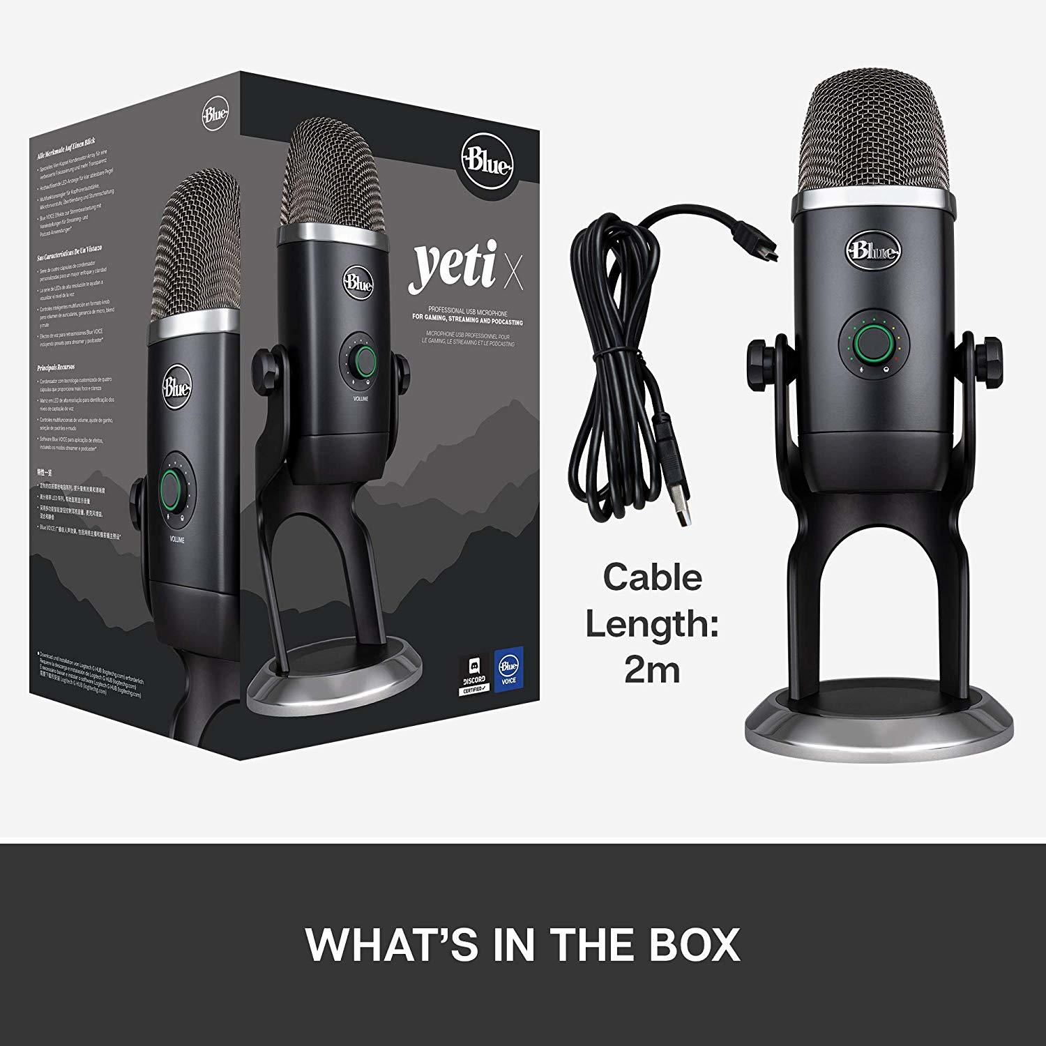Blue Microphones Yeti X Professional USB Microphone - Black - PC Games
