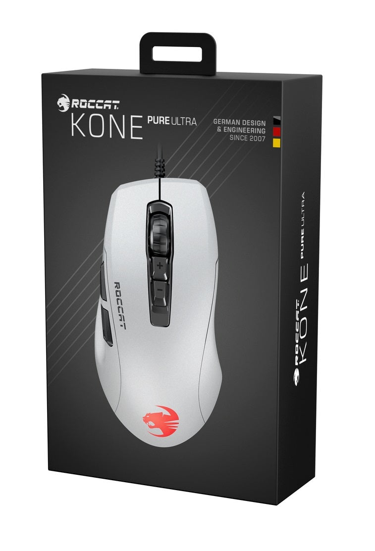 ROCCAT Kone Pure Ultra Gaming Mouse - White - PC Games