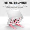 Adjustable Foldable Tablet & Laptop Stand - Pink by Ningbo Fantasy Supply