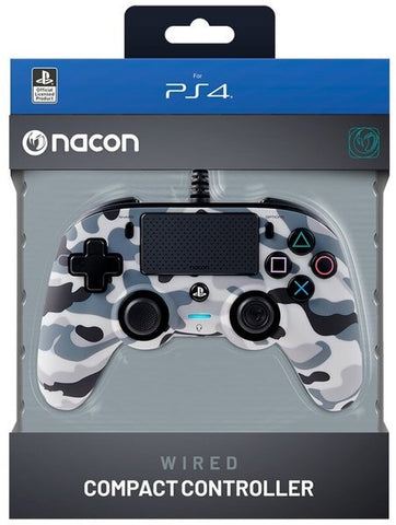 Nacon PS4 Compact Wired Gaming Controller - Camo Grey