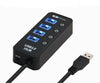 4-Port Super Speed USB-3.0 Hub - Black