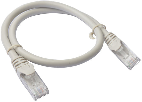 0.25m 8ware Cat6a UTP Snagless Ethernet Cable Grey