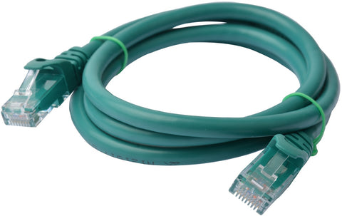 1m 8ware Cat6a UTP Snagless Ethernet Cable Green