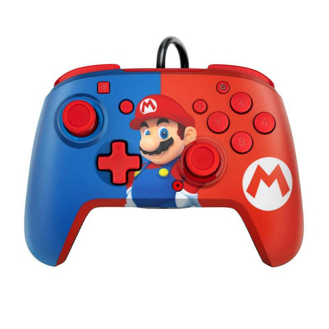 Nintendo Switch Faceoff Deluxe + Audio Wired Controller- Mario