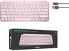 Logitech MX Keys Mini Minimalist Wireless Illuminated Keyboard Rose