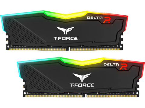 16GB TeamGroup T-Force Delta RGB DDR4-3200 (2x8GB) Dual RAM Kit Black