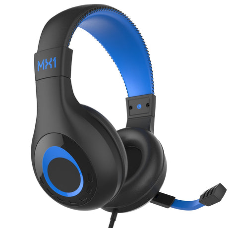 Playmax MX1 Universal Headset (Black & Blue) (Switch, PS5, PS4, Xbox Series X, Xbox One)