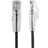 0.5m StarTech Slim CAT6 Snagless Patch Cable Black